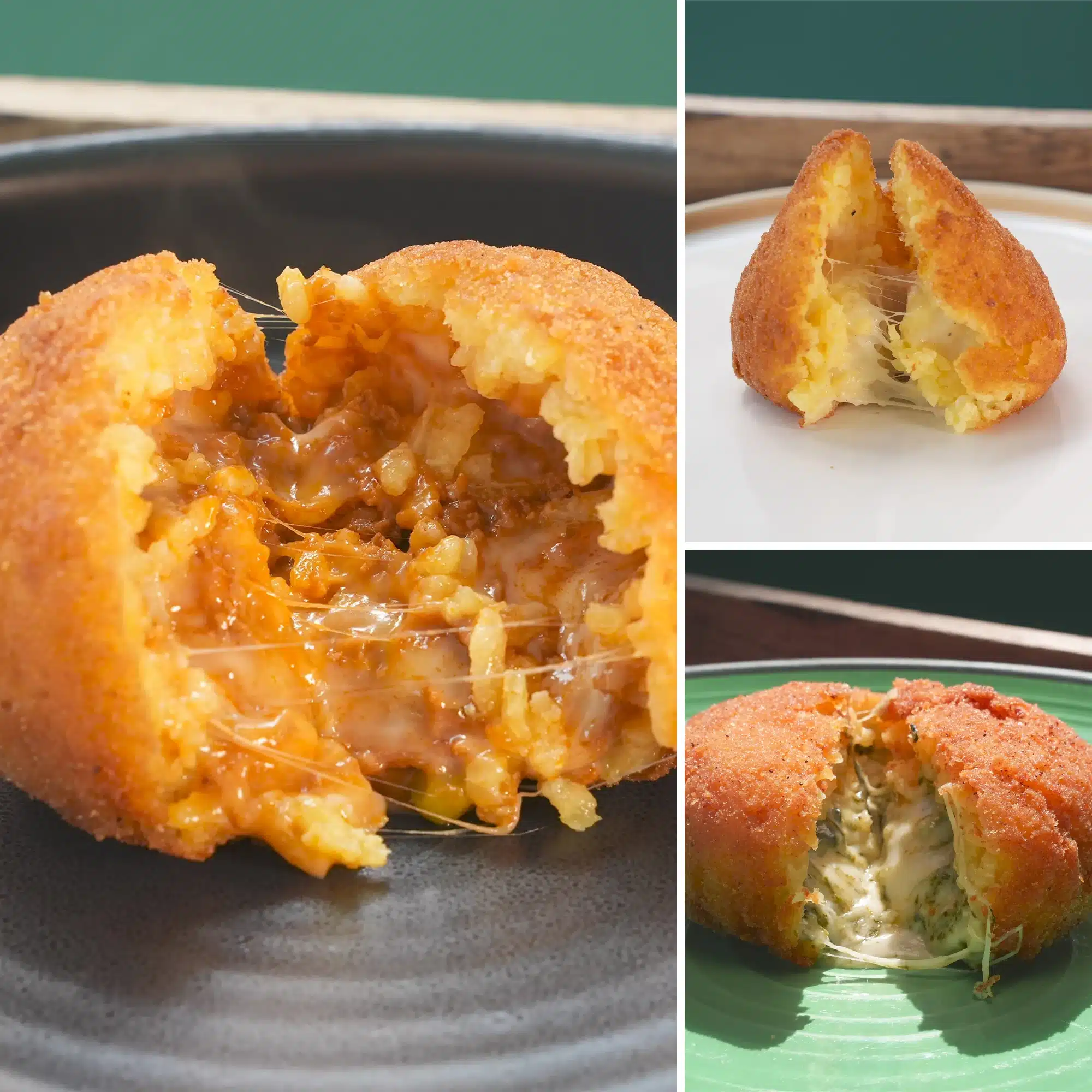Arancini siciliani misti: al ragù, al burro e agli spinaci | Braceriadeigoti